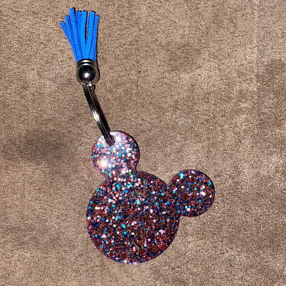 Colorful resin handmade key chain
